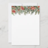 クリスマスメリーリトルブライダルシャワー 招待状 (裏面)