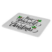 クリスマスメリー休暇を過ごす カッティングボード (角)