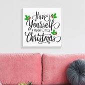 クリスマスメリー休暇を過ごす キャンバスプリント (インサイチュ (リビング))