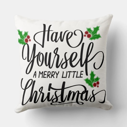 クリスマスメリー休暇を過ごす クッション (裏面)