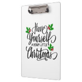 クリスマスメリー休暇を過ごす クリップボード (左)