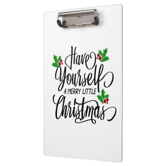 クリスマスメリー休暇を過ごす クリップボード (左)