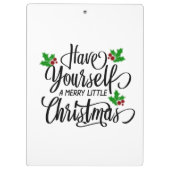 クリスマスメリー休暇を過ごす クリップボード (裏面)