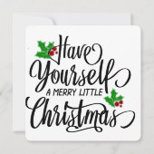 クリスマスメリー休暇を過ごす シーズンカード (正面)