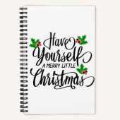 クリスマスメリー休暇を過ごす ノートブック (正面)