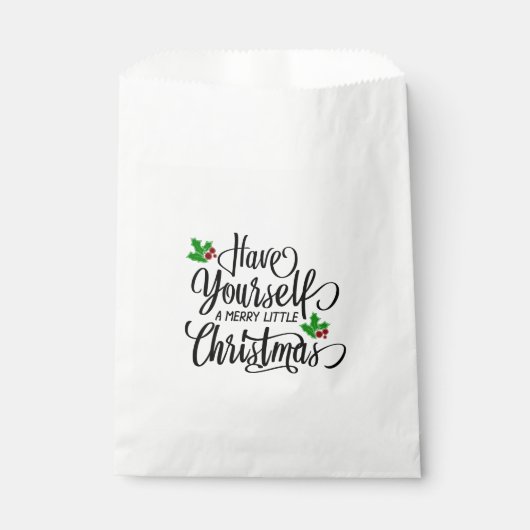 クリスマスメリー休暇を過ごす フェイバーバッグ (正面)