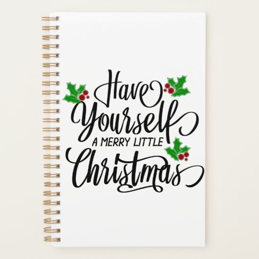 クリスマスメリー休暇を過ごす プランナー手帳 (正面)