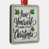 クリスマスメリー休暇を過ごす メタルオーナメント (右)