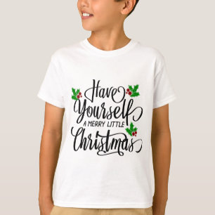 クリスマスメリー休暇を過ごす Tシャツ