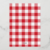 クリスマスメリー妊娠ベビーが金ゴールドを明らかにする 箔シーズンカード (裏面)