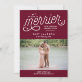 クリスマスメリー妊娠発表の増加 シーズンカード (正面)