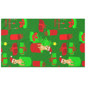 クリスマスメルカットサンタおもしろいモンガース テーブルクロス (正面(横))