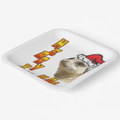 クリスマスメルカートメリークリスマススクエア紙プレート ペーパープレート (傾斜あり)