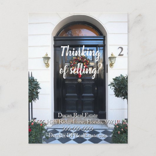 クリスマスメーラー実在紹介不動産マーケティングp ポストカード (正面)