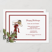 クリスマスメールボックスの移動のお知らせ シーズンカード (正面/裏面)