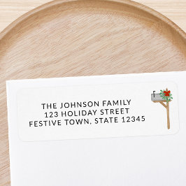 クリスマスメールボックス差出人住所 ラベル