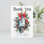 クリスマスメールボックス郵便運送業者のサンキューカード サンキューカード (スタンド正面)