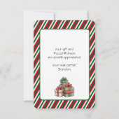 クリスマスメールボックス郵便運送業者のサンキューカード サンキューカード (裏面)