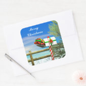 クリスマスメールボックス スクエアシール (封筒)