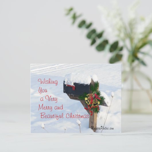 クリスマスメールボックス/ベルはがき2 カスタマイズ- シーズンポストカード (スタンド正面)