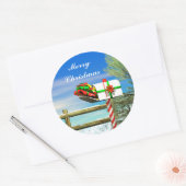 クリスマスメールボックス ラウンドシール (封筒)