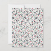 クリスマスメール切手スクラップブック紙 (裏面)