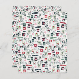 クリスマスメール切手スクラップブック紙