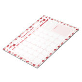 クリスマスメール毎月To Doリストプランナーメモ帳 ノートパッド (アングル)