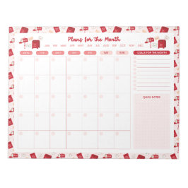 クリスマスメール毎月To Doリストプランナーメモ帳 ノートパッド