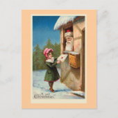 「クリスマスメール」ヴィンテージはがき シーズンポストカード (正面)