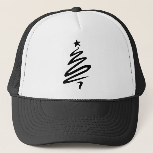クリスマスモアスタースタイル化された3つの木 キャップ (正面)
