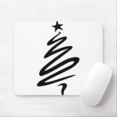 クリスマスモアスタースタイル化された3つの木 マウスパッド (マウス)
