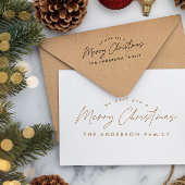 クリスマスモダンのエレガントミニマル脚本 ラバースタンプ