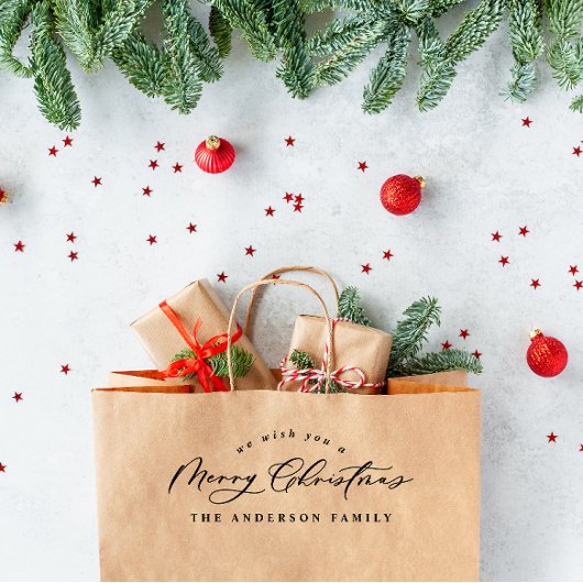 クリスマスモダンのエレガントミニマル脚本 ラバースタンプ