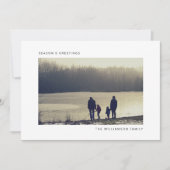 クリスマスモダンの写真カード シーズンカード (正面)