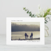 クリスマスモダンの写真カード シーズンカード (スタンド正面)