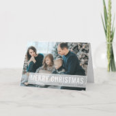 クリスマスモダンの写真 |クリーンシンプルホワイト シーズンカード (正面)