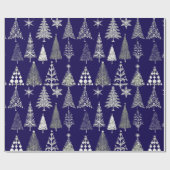 クリスマスモダンの木 ラッピングペーパー (フラット)