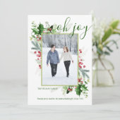 クリスマスモダンの緑の宗教上の挨拶 シーズンカード (スタンド正面)