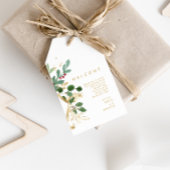 クリスマスモダンの緑 |ウェルカムギフトラベル ギフトタグ