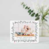 クリスマスモダンの葉と果実の植物学 シーズンカード (スタンド正面)