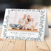 クリスマスモダンの葉と果実の植物学 シーズンカード