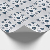 クリスマスモダンの飾り ラッピングペーパー (角)