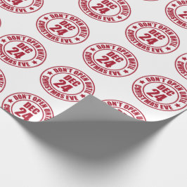 クリスマスモダンもスタンプを押すまで開かない ラッピングペーパー