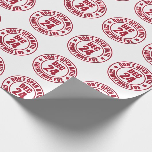 クリスマスモダンもスタンプを押すまで開かない ラッピングペーパー (角)