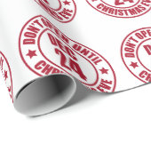 クリスマスモダンもスタンプを押すまで開かない ラッピングペーパー (ロールコーナー)