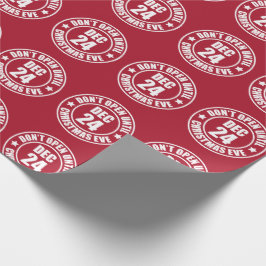 クリスマスモダンもスタンプを押すまで開かない ラッピングペーパー