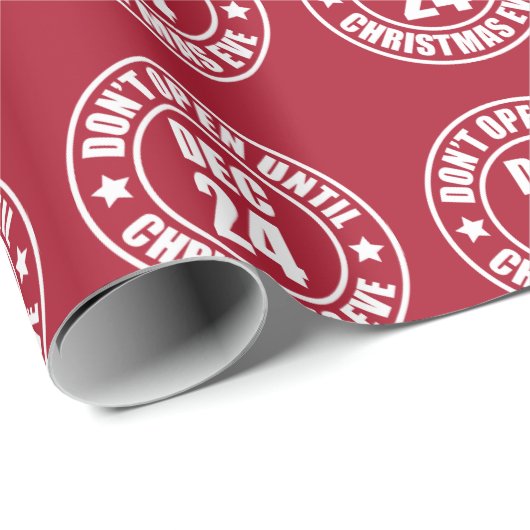 クリスマスモダンもスタンプを押すまで開かない ラッピングペーパー (ロールコーナー)