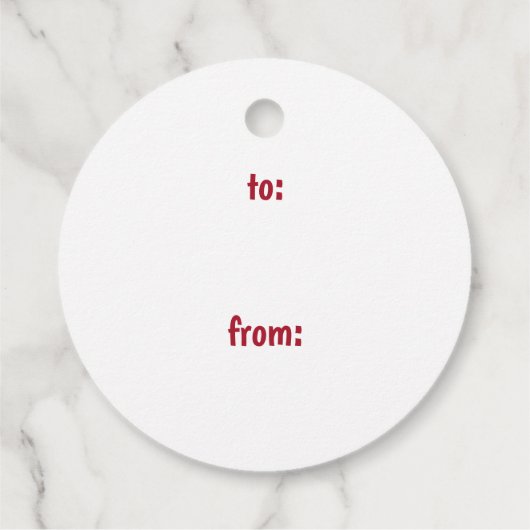 クリスマスモダンイブのスタンプまで開かない フェイバータグ (裏面)