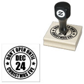 クリスマスモダンイブまで開かない ラバースタンプ (押印)